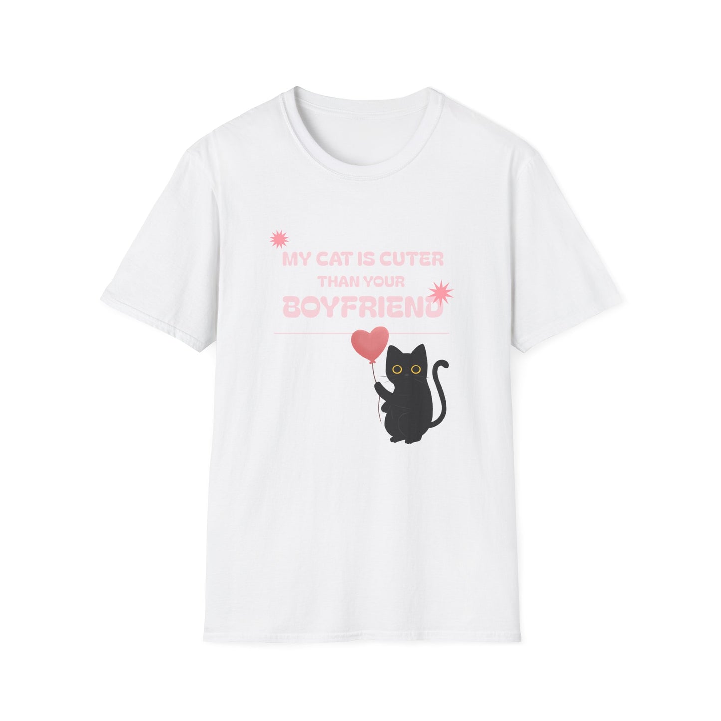 “My Cat Is Cuter Than Your Boyfriend” T-Shirt – Sorry, Not Sorry 😼💅