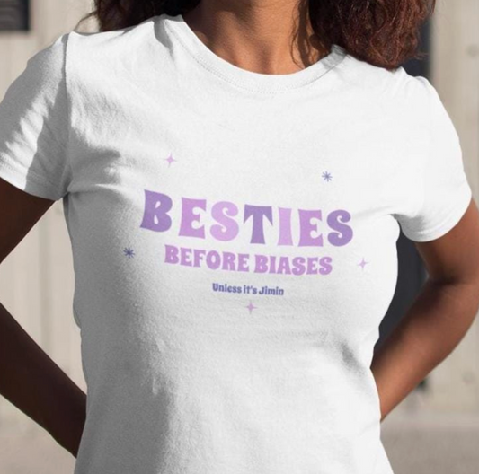 Jimin BTS Besties before Biases custom fan shirt