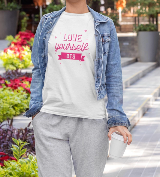 BTS Love Yourself custom fan t-shirt.