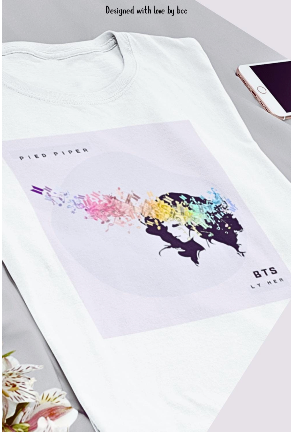 BTS Pied Piper Album Art Fan Tee Irresistibly Iconic kpop lover gift jungkook jimin jhope jin taehyung suga namjoon