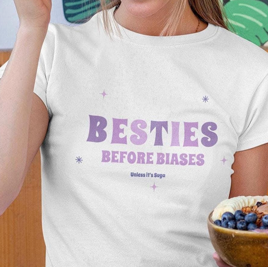 Suga BTS Besties before Biases custom fan shirt