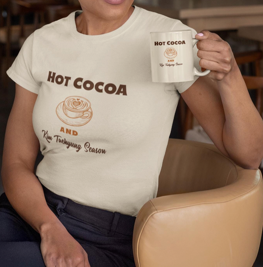 Kim Taehyung and Hot Cocoa Season custom fan shirt