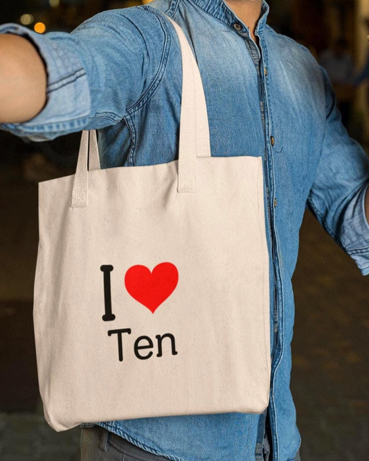 WayV I love Ten Cotton Canvas Tote Bag  Unleash Your Inner Icon Tenlee