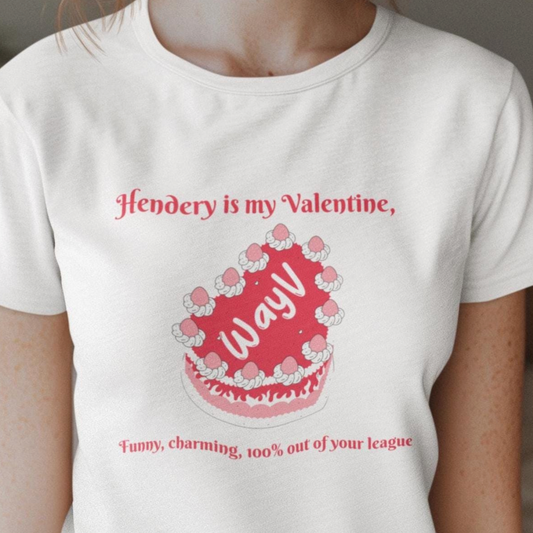 NCT WayV Hendery is my Valentine T-shirt custom fan shirt