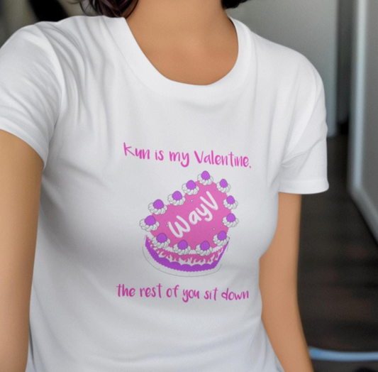 NCT WayV Kun is my Valentine custom fan shirt