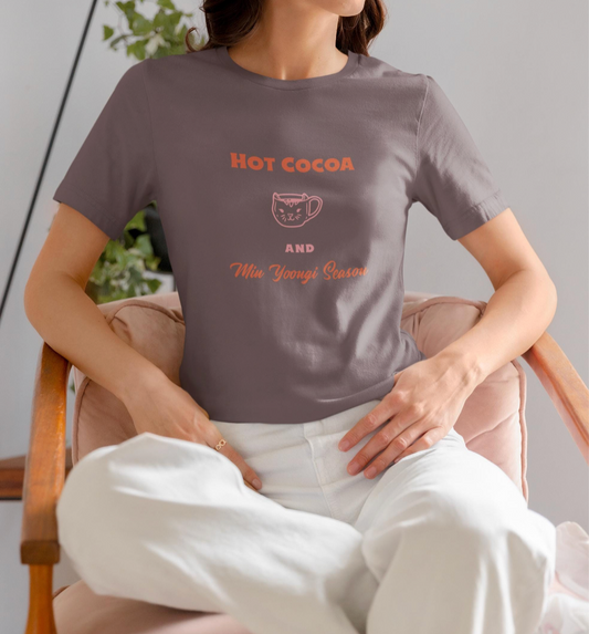 Suga and Hot Cocoa Season custom fan shirt