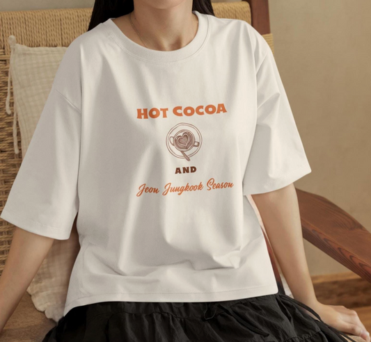 Jungkook and Hot Cocoa Season custom fan shirt