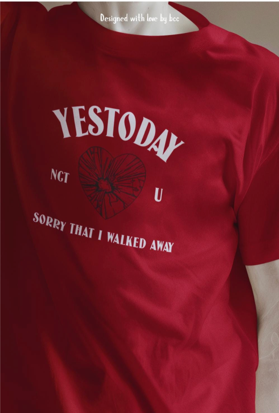 NCT U Yestoday Lyric fan tee unisex softstyle T-Shirt Doyoung Lucas Taeyong Wayv