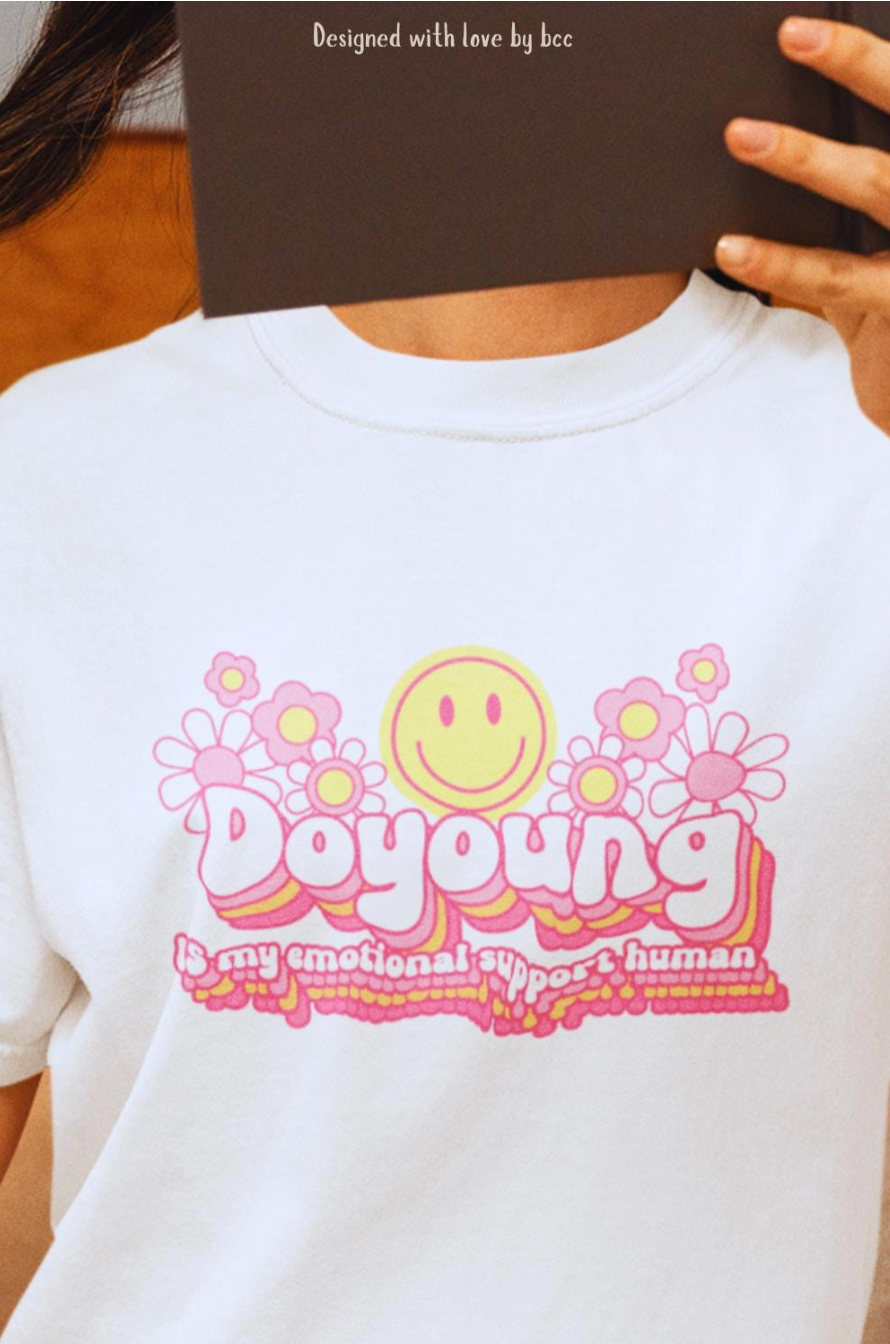 NCT Doyoung is my emotional support human unisex softstyle tshirt because who needs therapy when you have Kim Doyoung