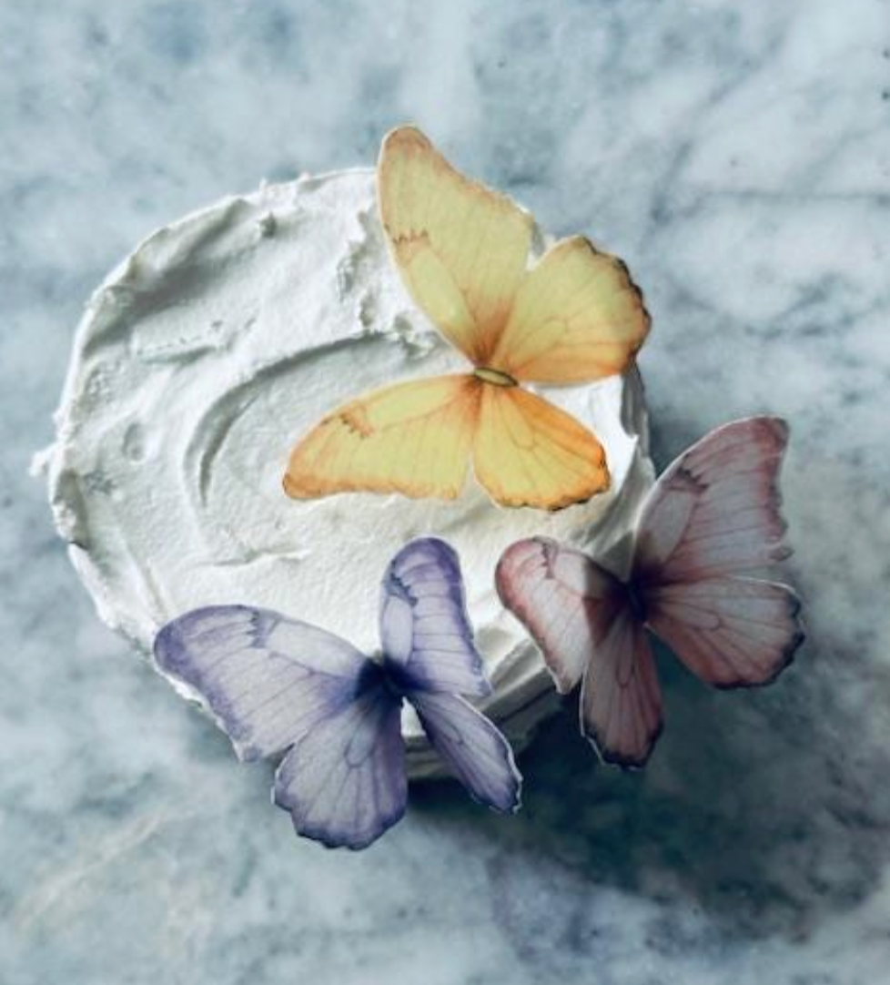 21 Plush Boho Custom Edible Pre-Cut 3D Wafer Paper Butterflies - Multi-Sized For Cakes, Desserts, Drinks, Parties, Weddings and Bouquets
