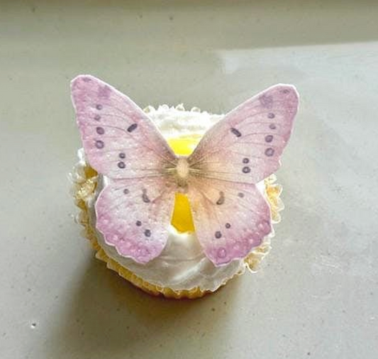 Spotted Boho Custom Edible Pre-Cut 3D Wafer Paper Butterflies - Multi-Sized For Cakes, Desserts, Drinks, Parties, Weddings and Bouquets