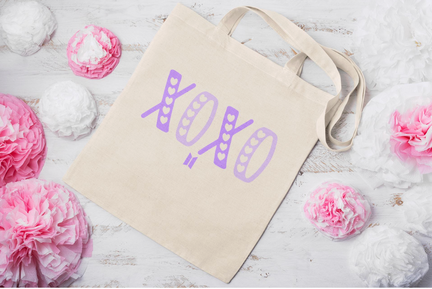 XOXO BTS Cotton Canvas Tote Bag bangtan fan design reusable grocery book bag