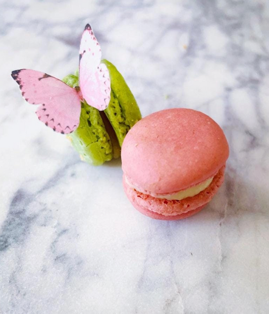Hot pink Edible Pre-Cut 3D Wafer Paper Butterflies - Multi-Sized Edible Butterflies