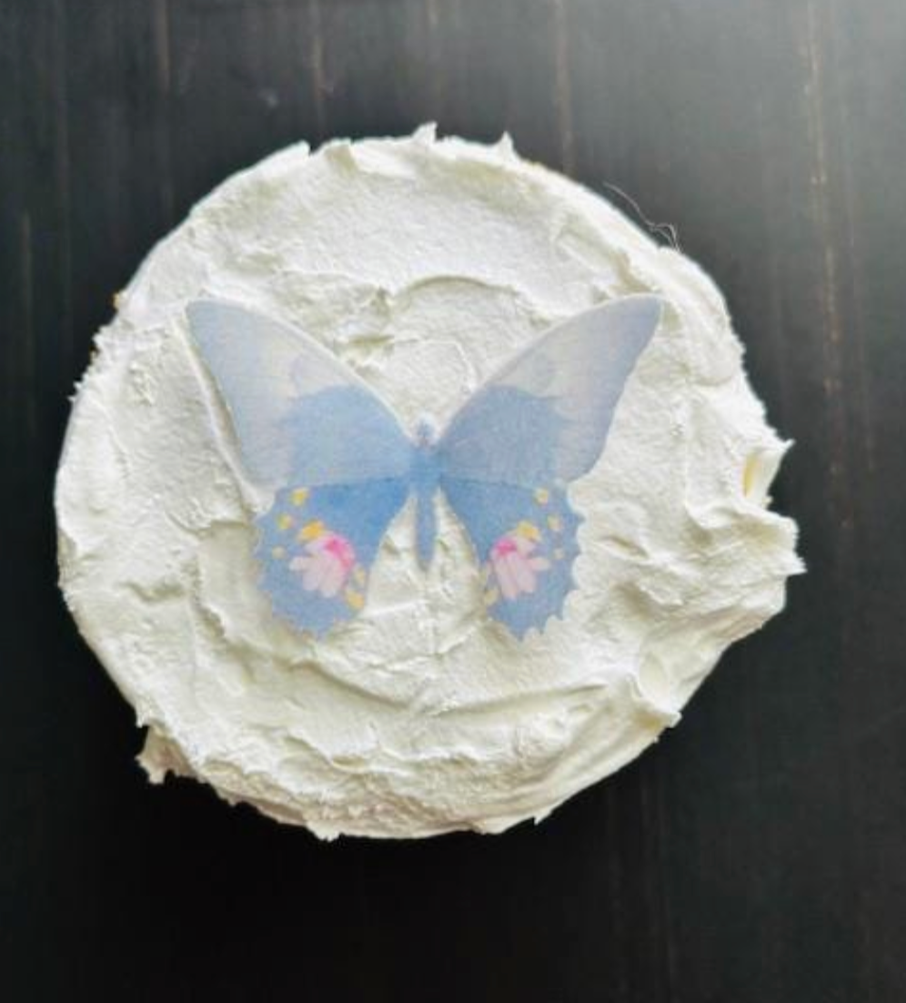 Lavender Art deco Edible Pre-Cut 3D Wafer Paper Butterflies - Multi-Sized Edible Butterflies
