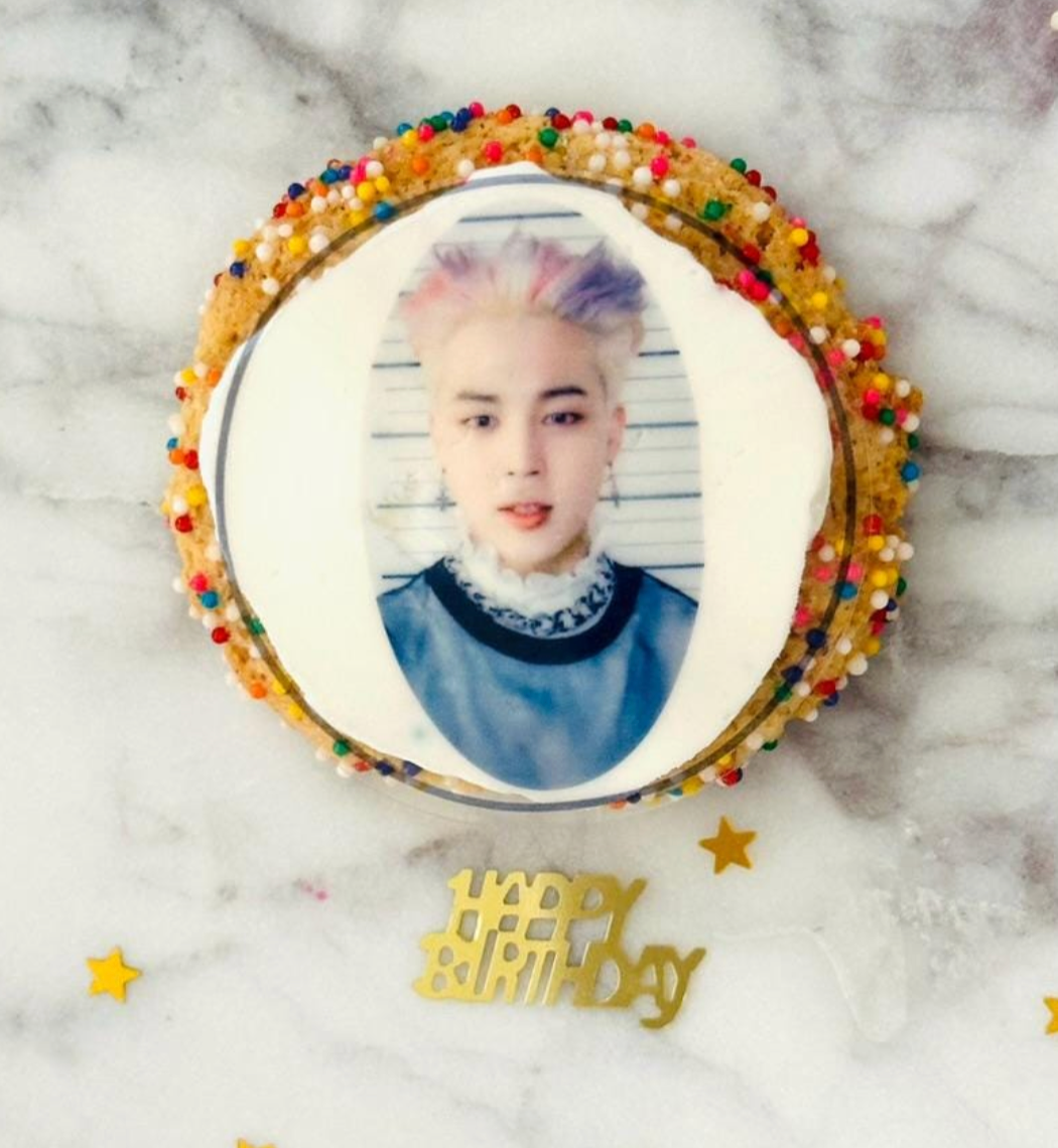 BTS Jimin edible drink dessert cake toppers army party decoration