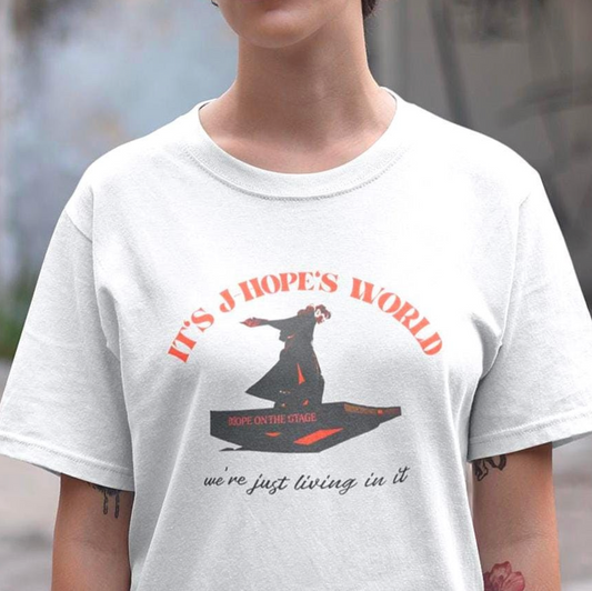 It is JHopes World We Just Exist Unisex Softstyle T-Shirt