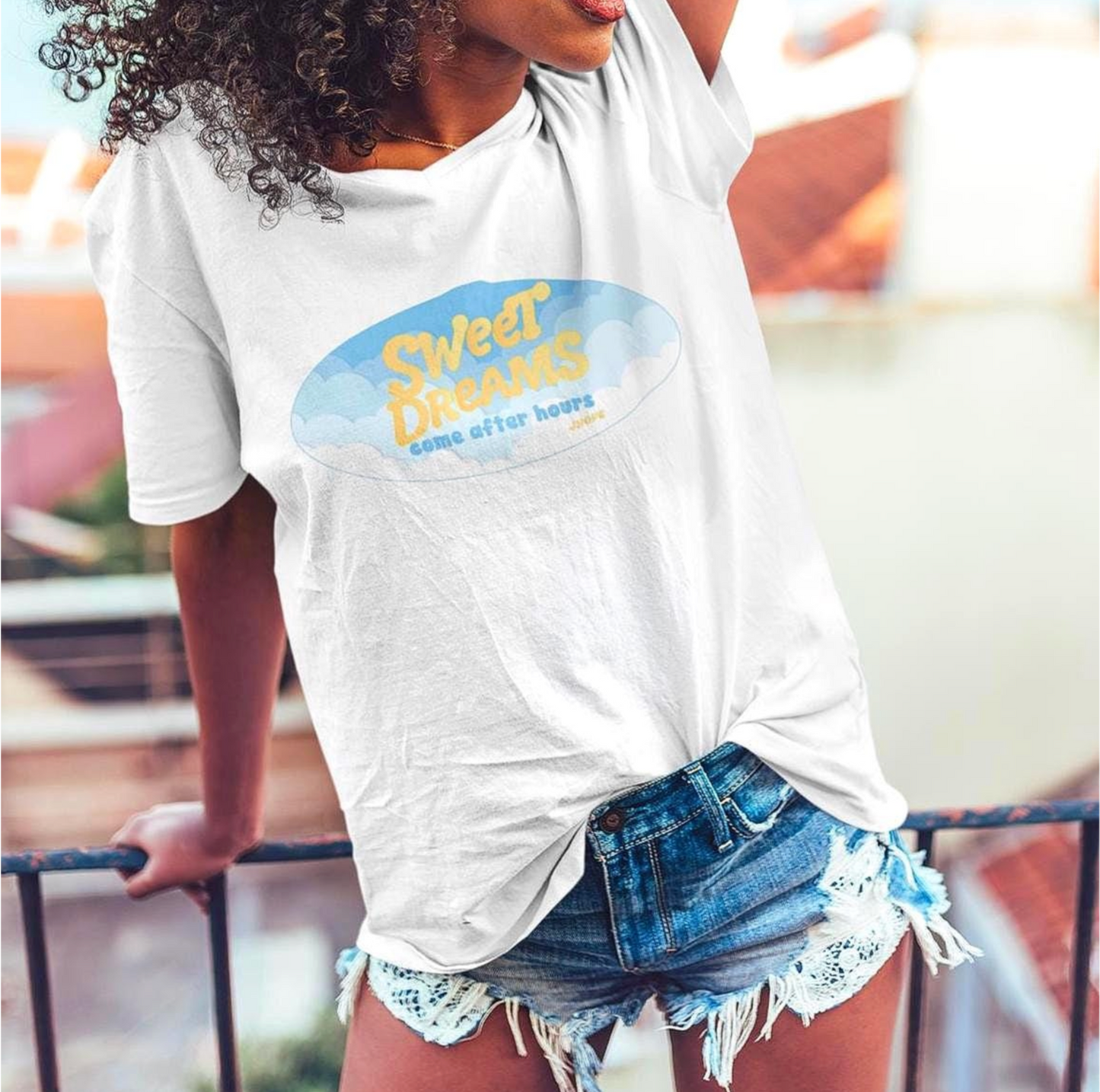 Jhope exclusive cloudscape unisex softstyle tee soar through sweet dreams