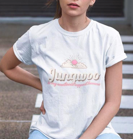 Jungwoo The Ultimate Emotional Support Human Unisex Softstyle T-Shirt
