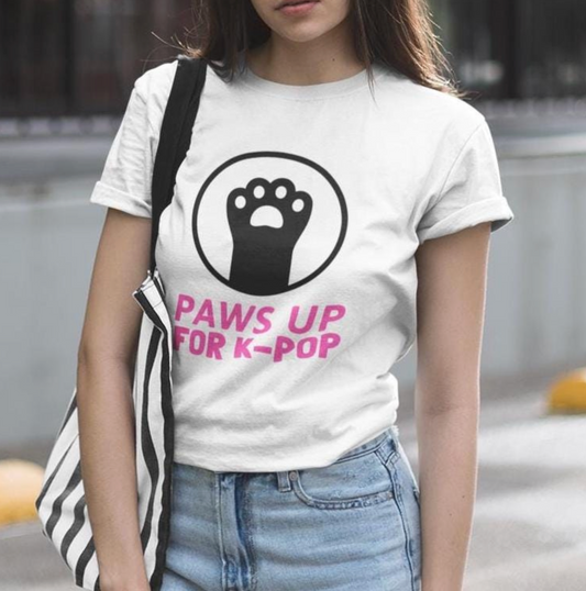 KPOP Funny T Paws up for KPOP custom fan shirt