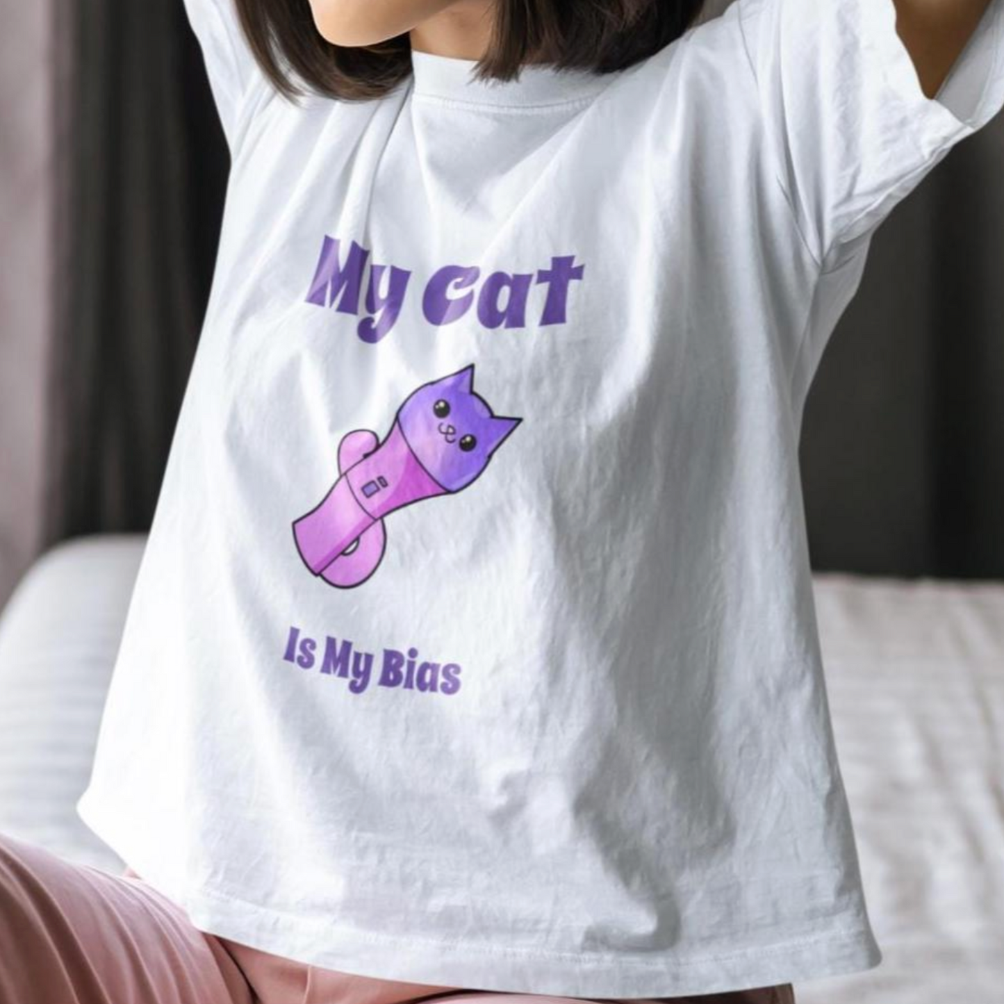 KPOP Funny Tee. My cat is my bias custom fan shirt