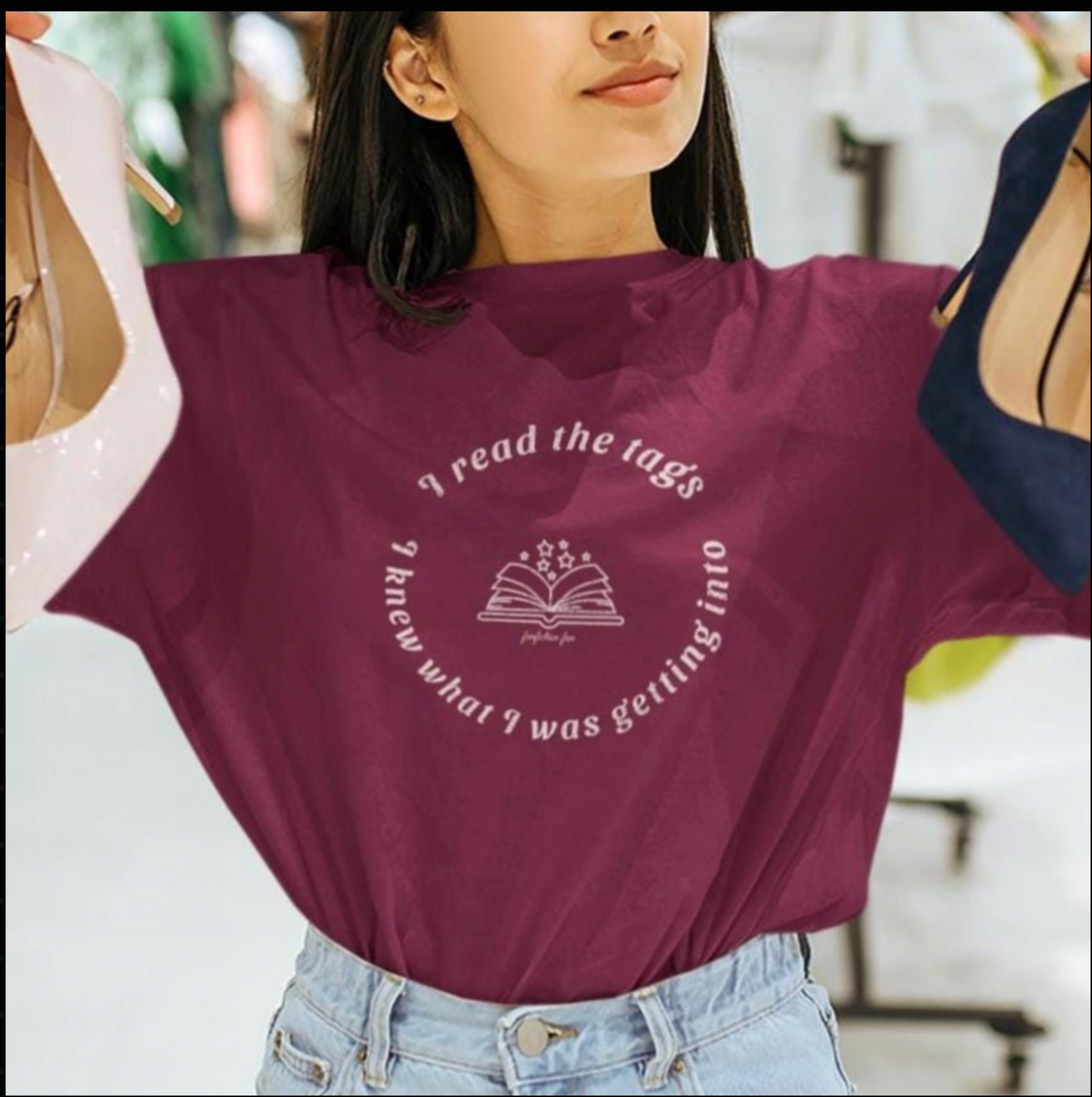 Kpop Shirt, I Read the Tags I Knew What I Was Getting Into Tee, Fanfiction Meme, Unisex Cotton T-Shirt