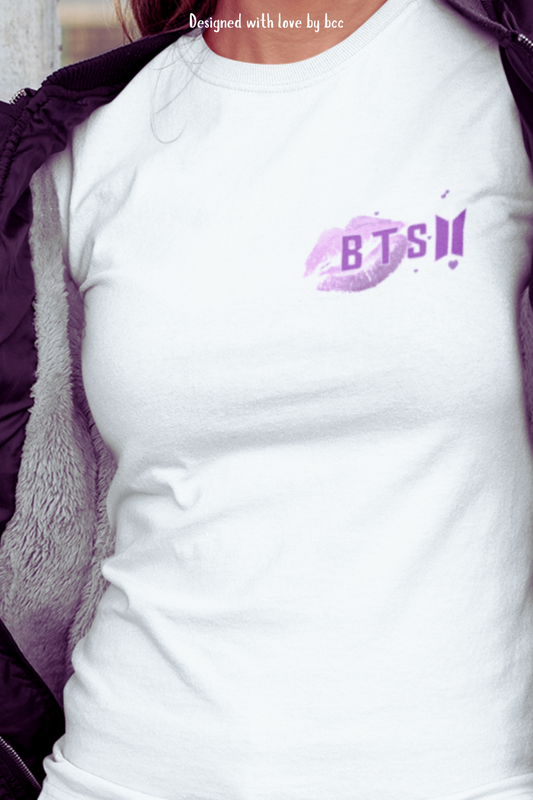 BTS Smooch approved BTS tee seal your fandom with a kiss jhope taehyung jimin jin jungkook suga rm