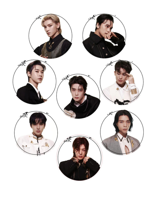 Custom Edible Cupcake Toppers: NCT127 K-pop Fact Check Party Decorations