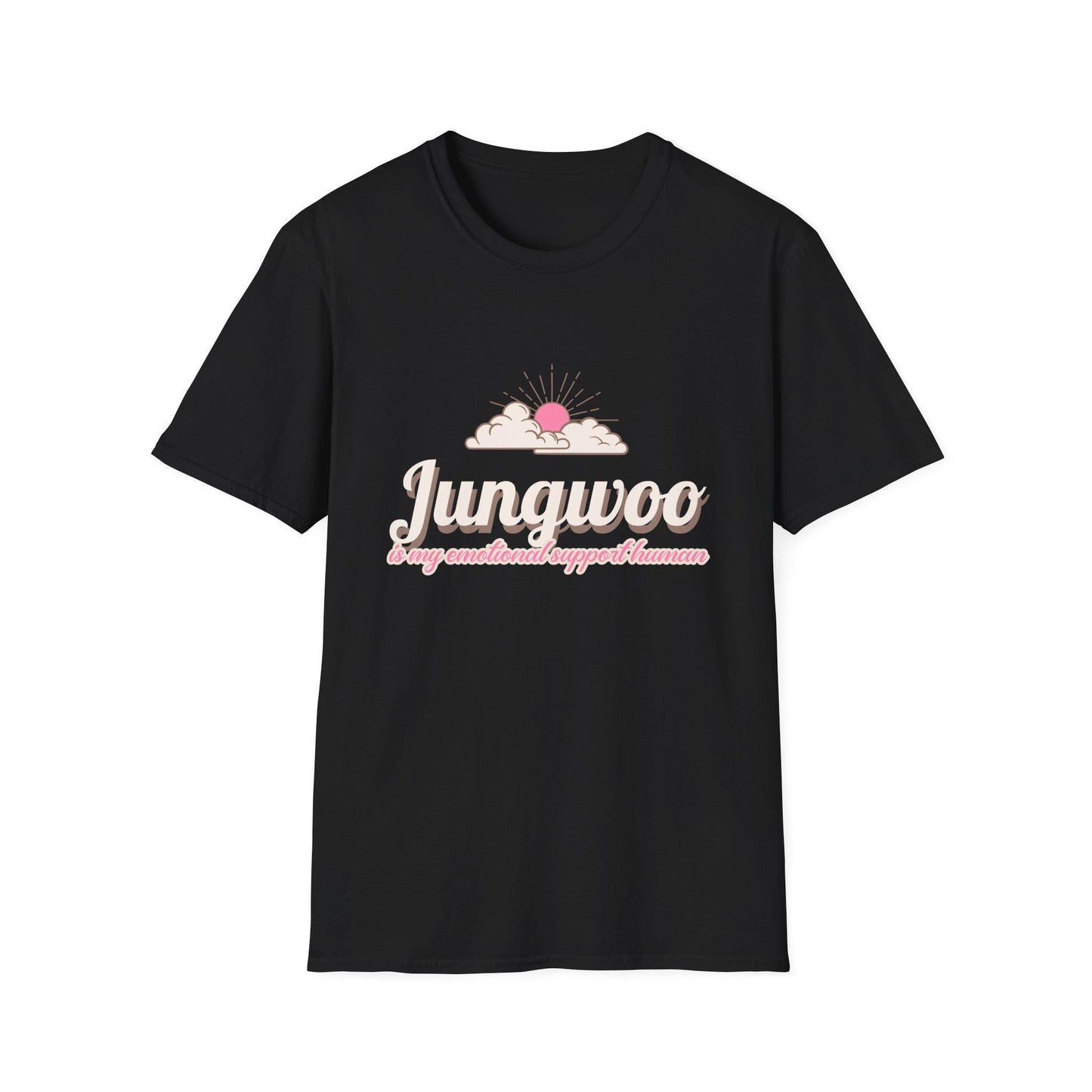 Jungwoo The Ultimate Emotional Support Human Unisex Softstyle T-Shirt