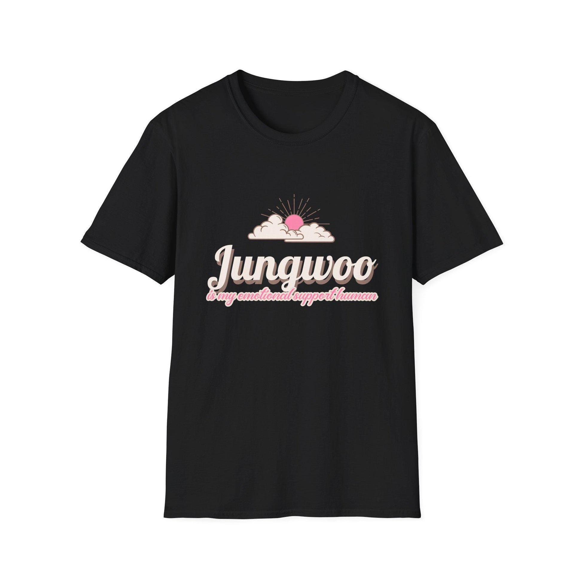 Jungwoo The Ultimate Emotional Support Human Unisex Softstyle T-Shirt