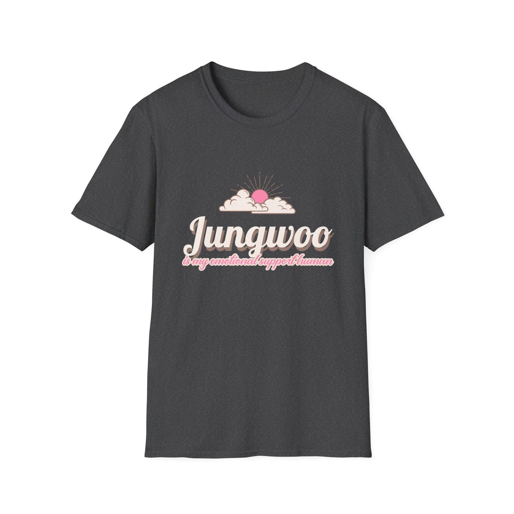 Jungwoo The Ultimate Emotional Support Human Unisex Softstyle T-Shirt