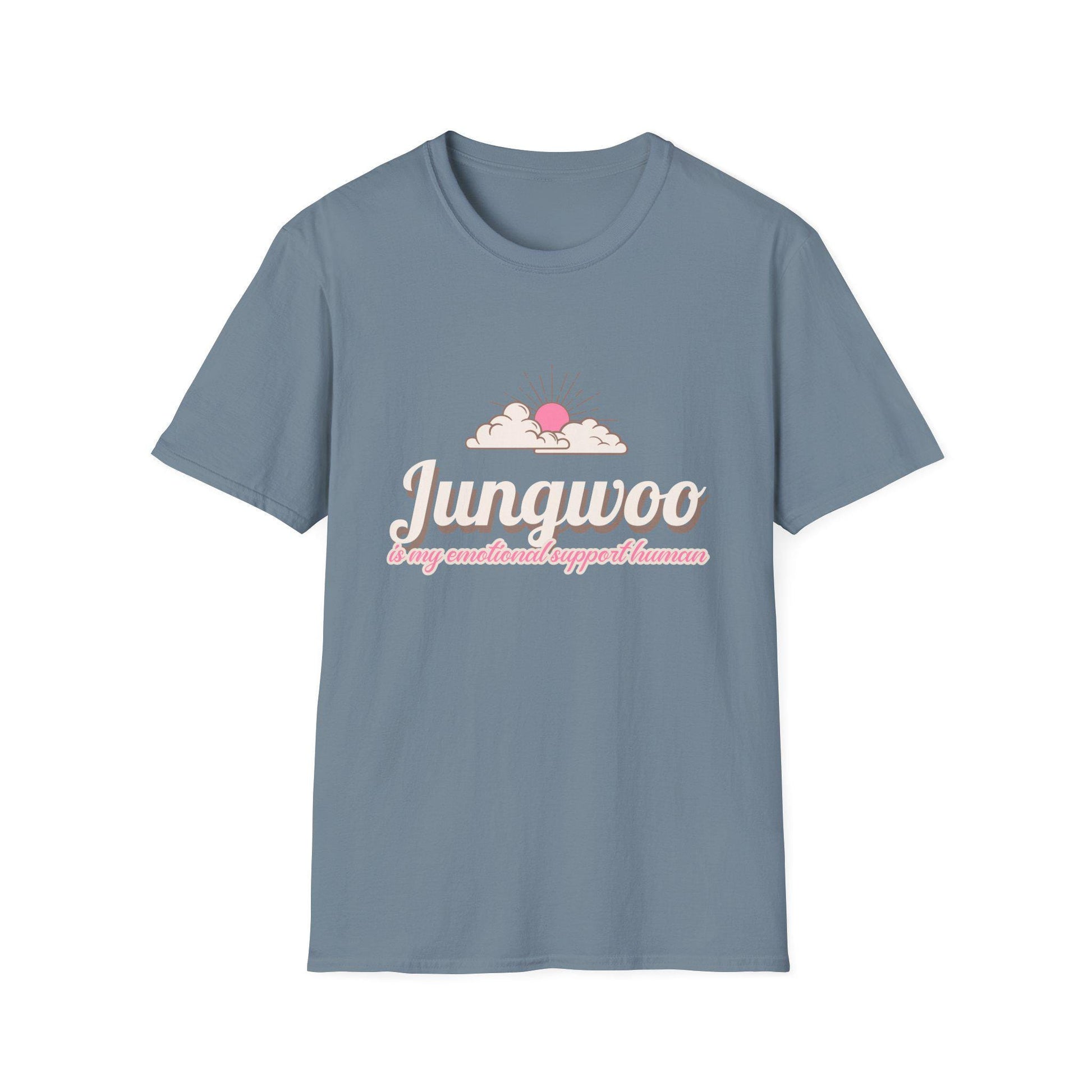Jungwoo The Ultimate Emotional Support Human Unisex Softstyle T-Shirt