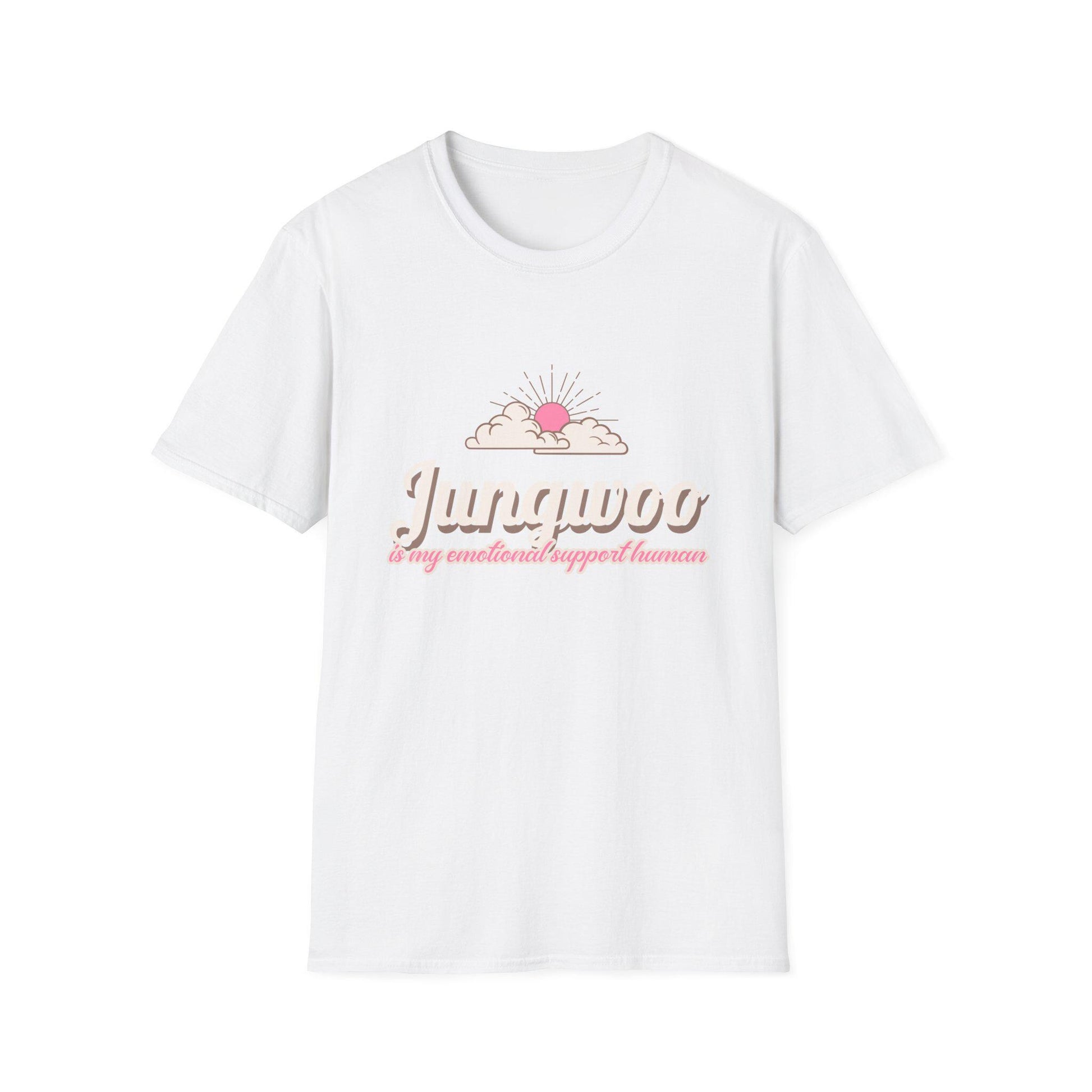 Jungwoo The Ultimate Emotional Support Human Unisex Softstyle T-Shirt