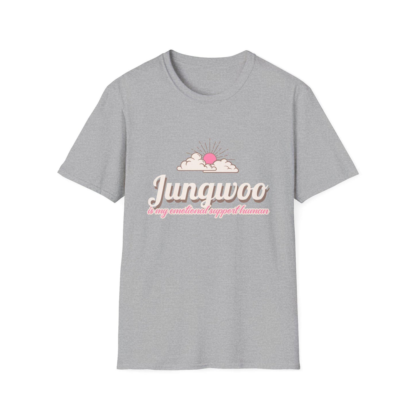 Jungwoo The Ultimate Emotional Support Human Unisex Softstyle T-Shirt