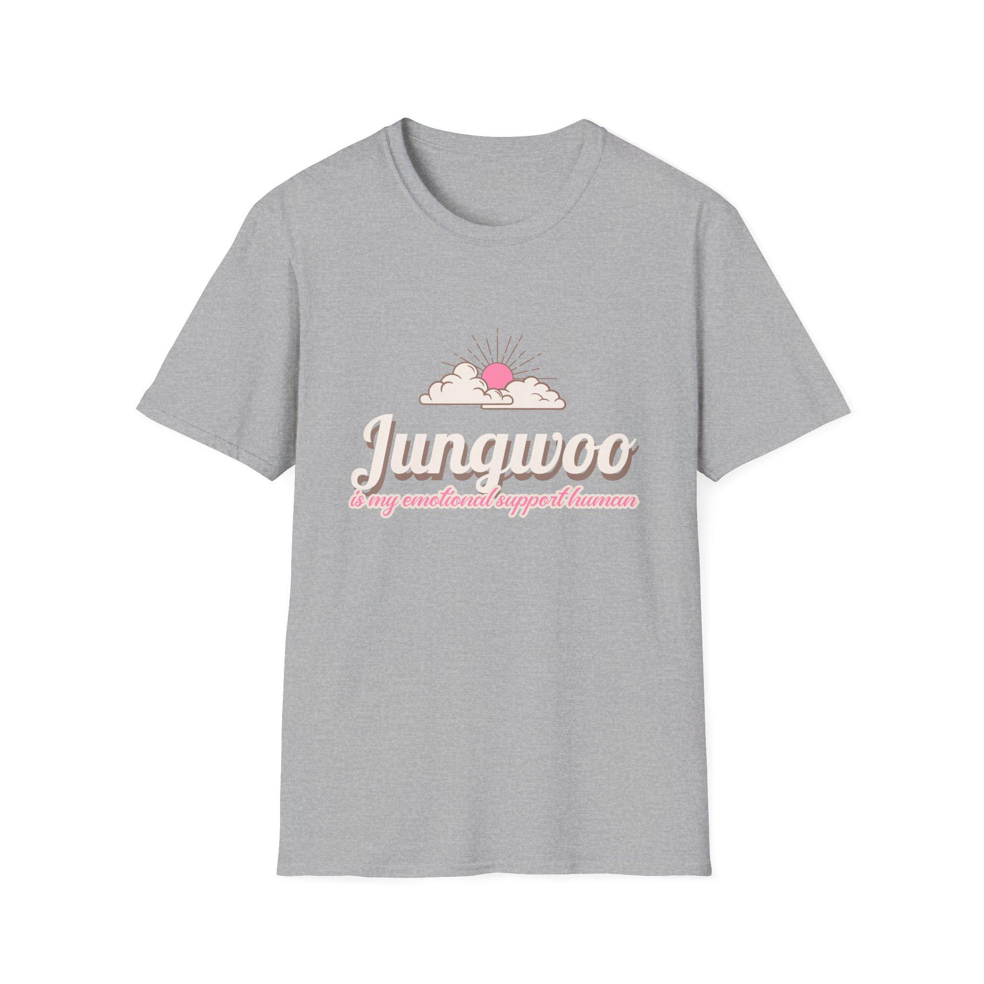 Jungwoo The Ultimate Emotional Support Human Unisex Softstyle T-Shirt