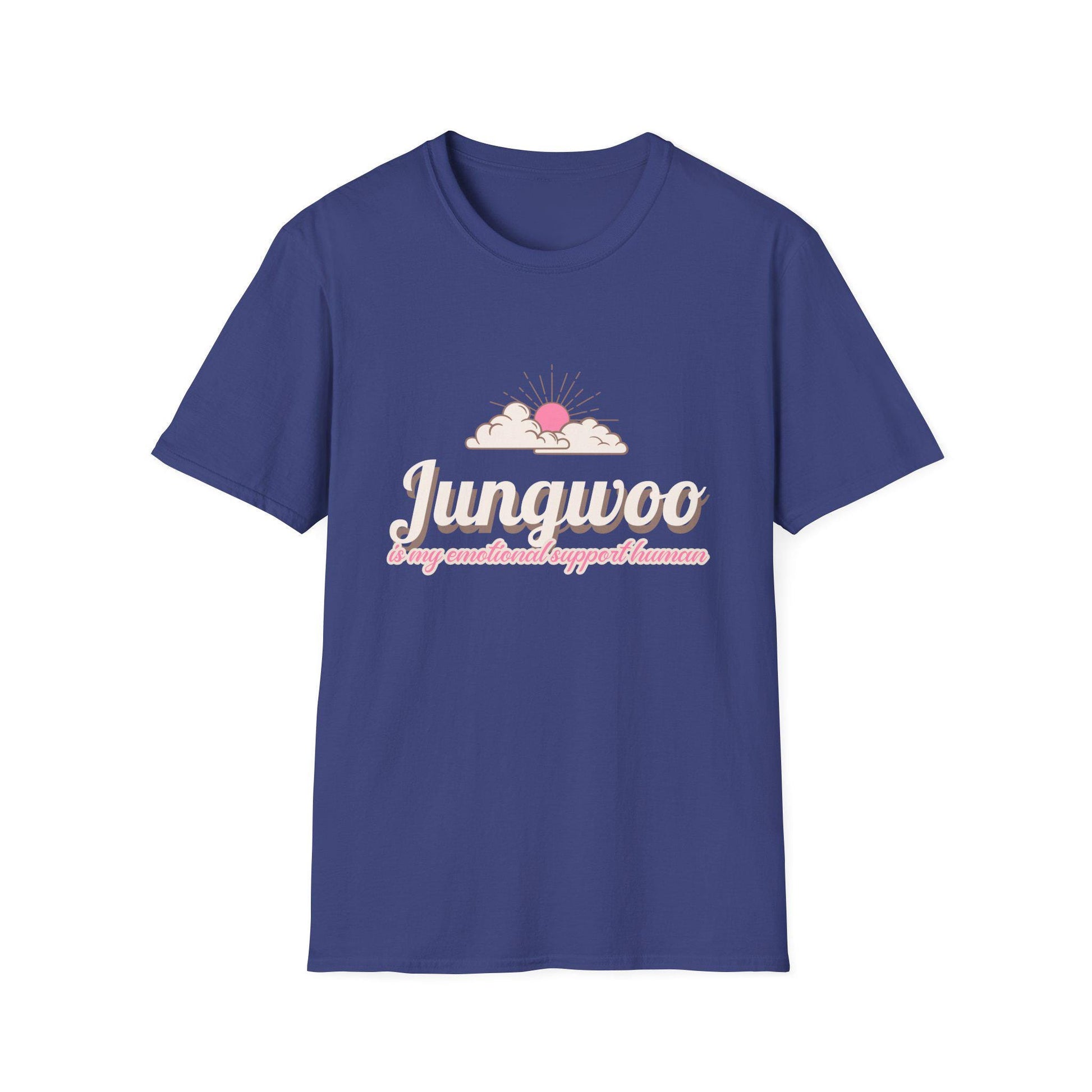 Jungwoo The Ultimate Emotional Support Human Unisex Softstyle T-Shirt