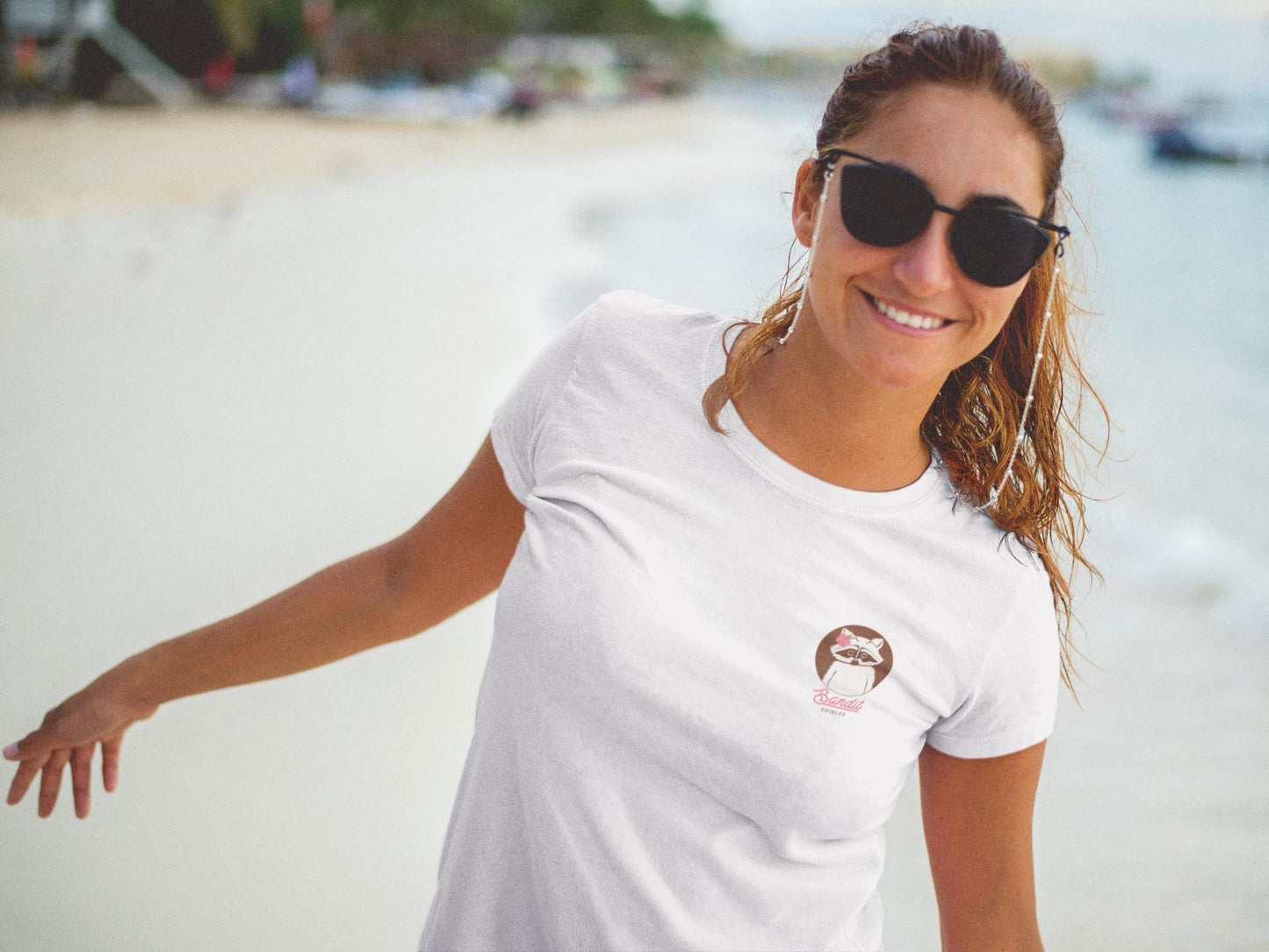 Bandit Edibles Style Your Go-To Summer Tee Surf Style Raccoon Logo Beachwear