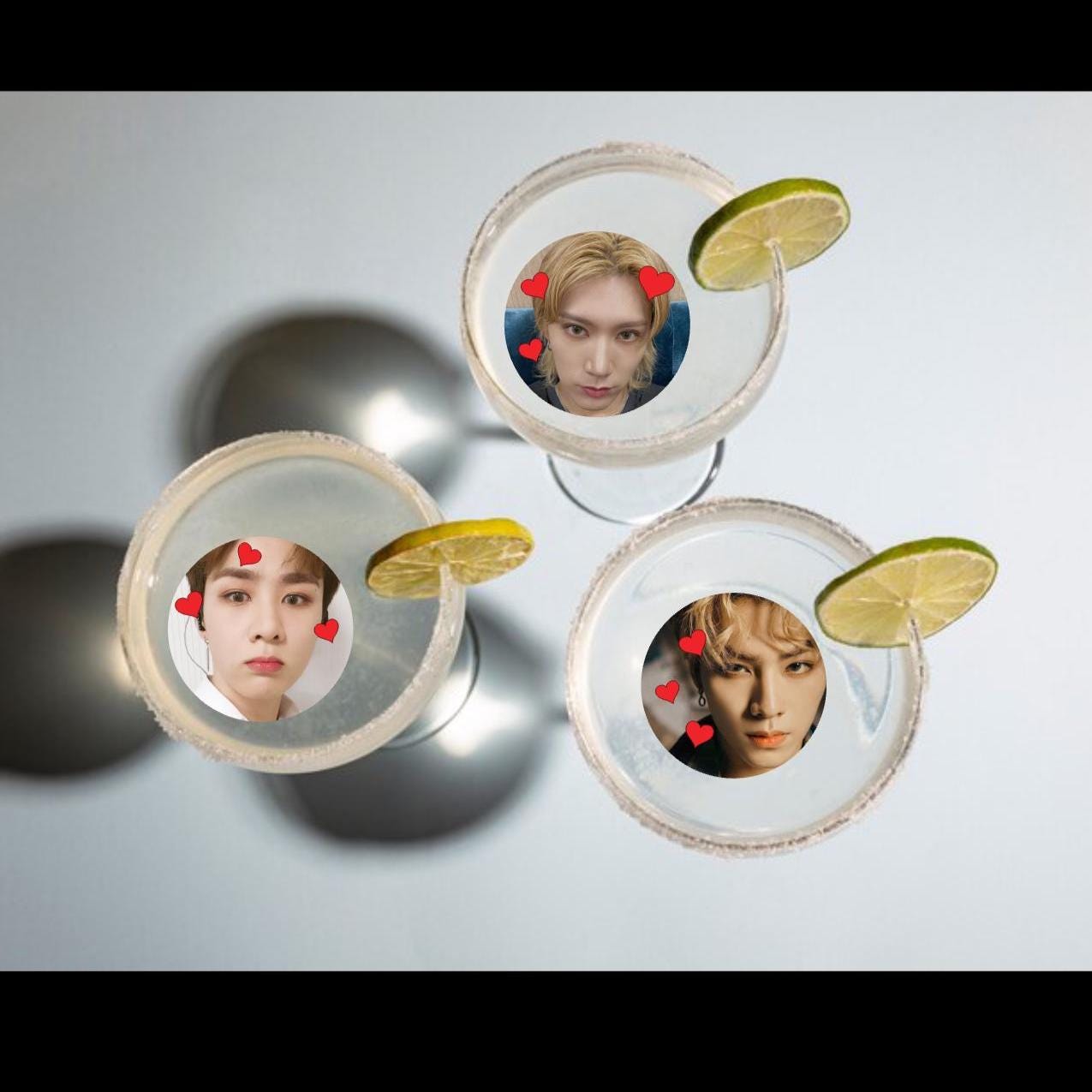 Kpop NCT Lover's Dream: Edible WayV Cupcake & Drink Decorations Valentines Day