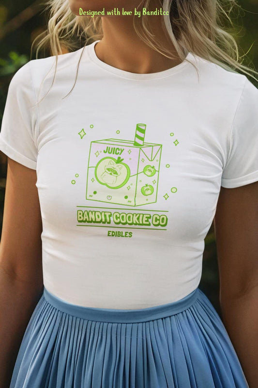 Bandit Edibles Sippin Sweet and Juicy edible coffee and cupcake toppers Tee