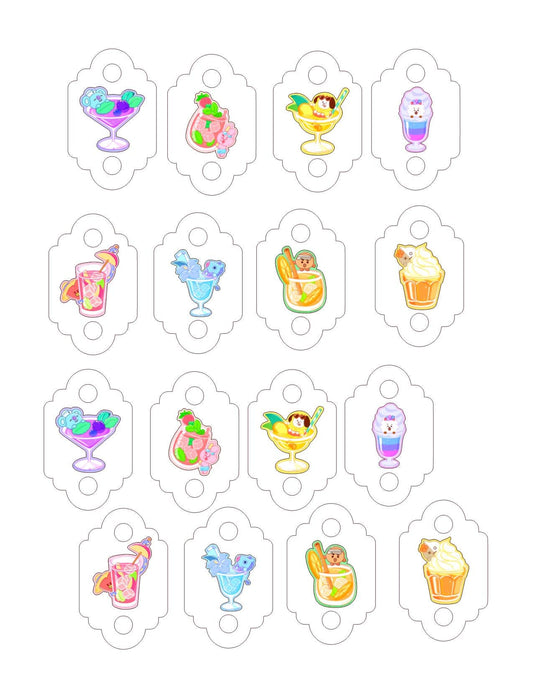 BTS BT21 Straw Toppers: Summer Party Decorations for K-pop Fans, Cute Drink Accessories