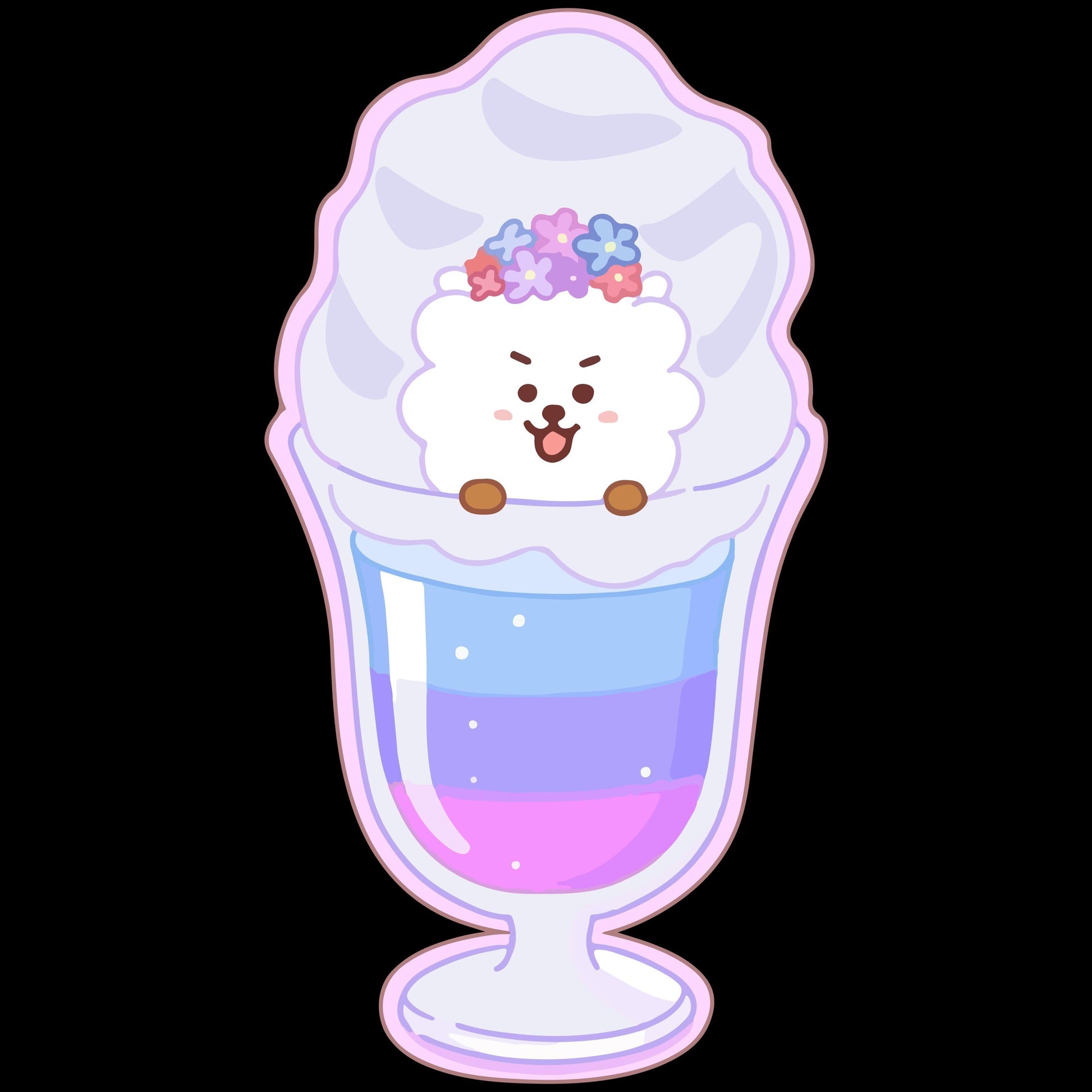 BTS BT21 Kpop Summer Party Decorations: Drink & Cupcake Toppers for Celebrations