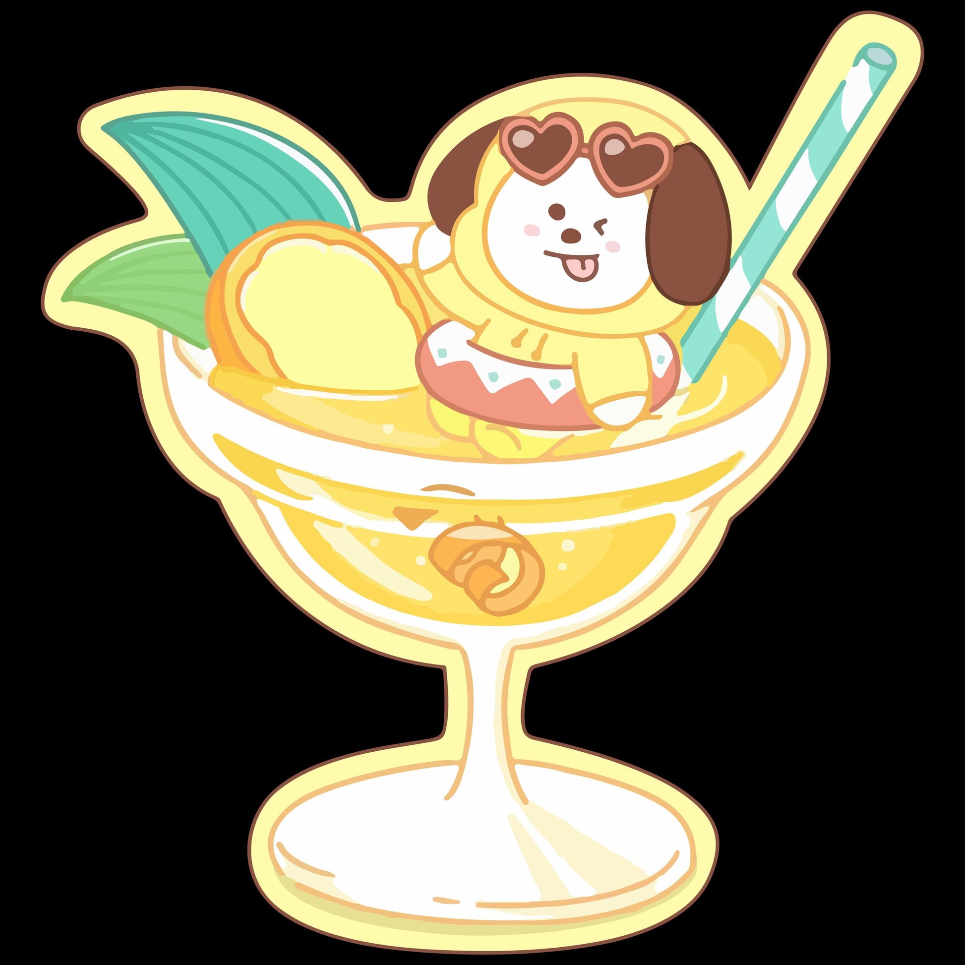 BTS BT21 Kpop Summer Party Decorations: Drink & Cupcake Toppers for Celebrations