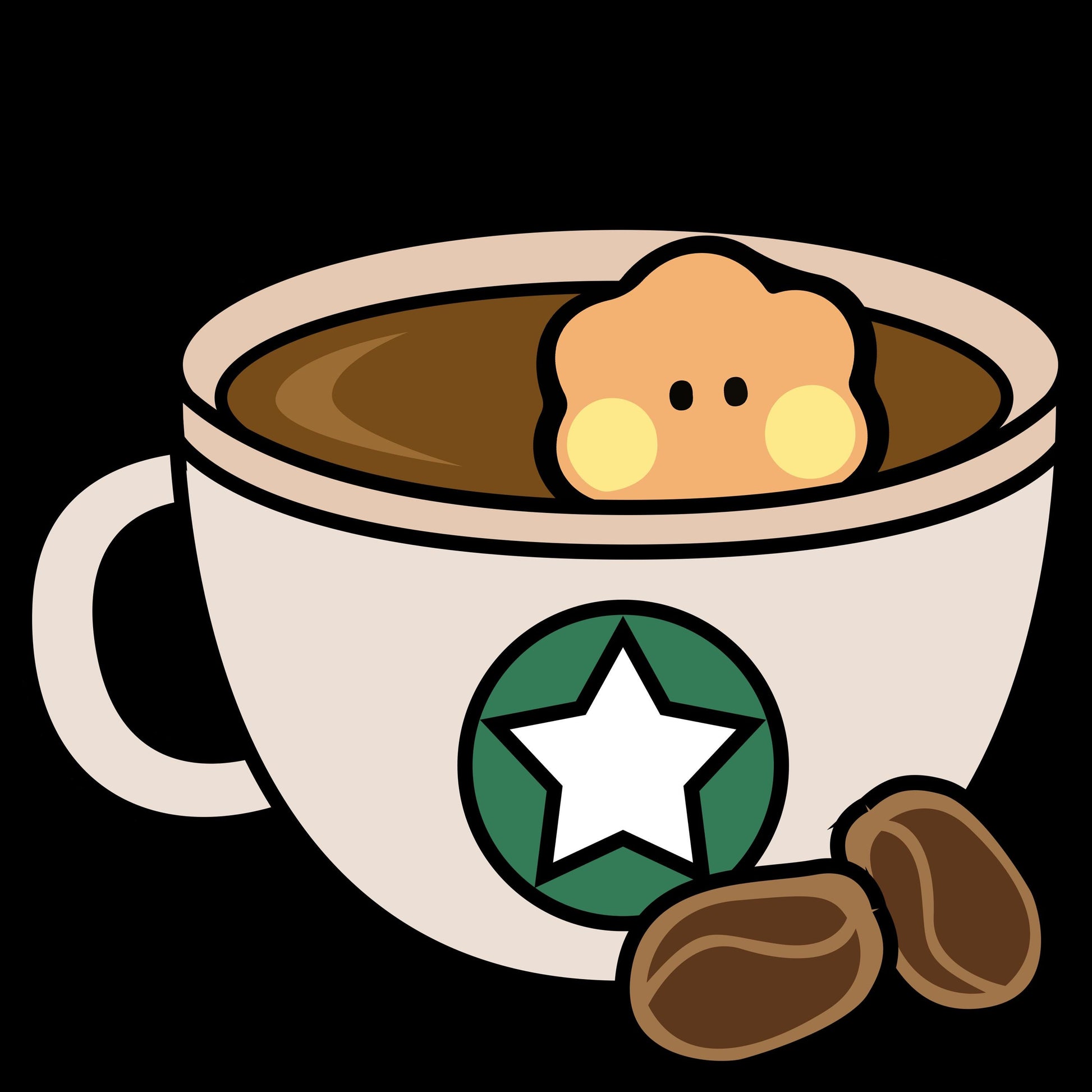 BTS BT21 Coffee Friends Cupcake Toppers - KPOP Fan Party Decorations for Drinks and Desserts
