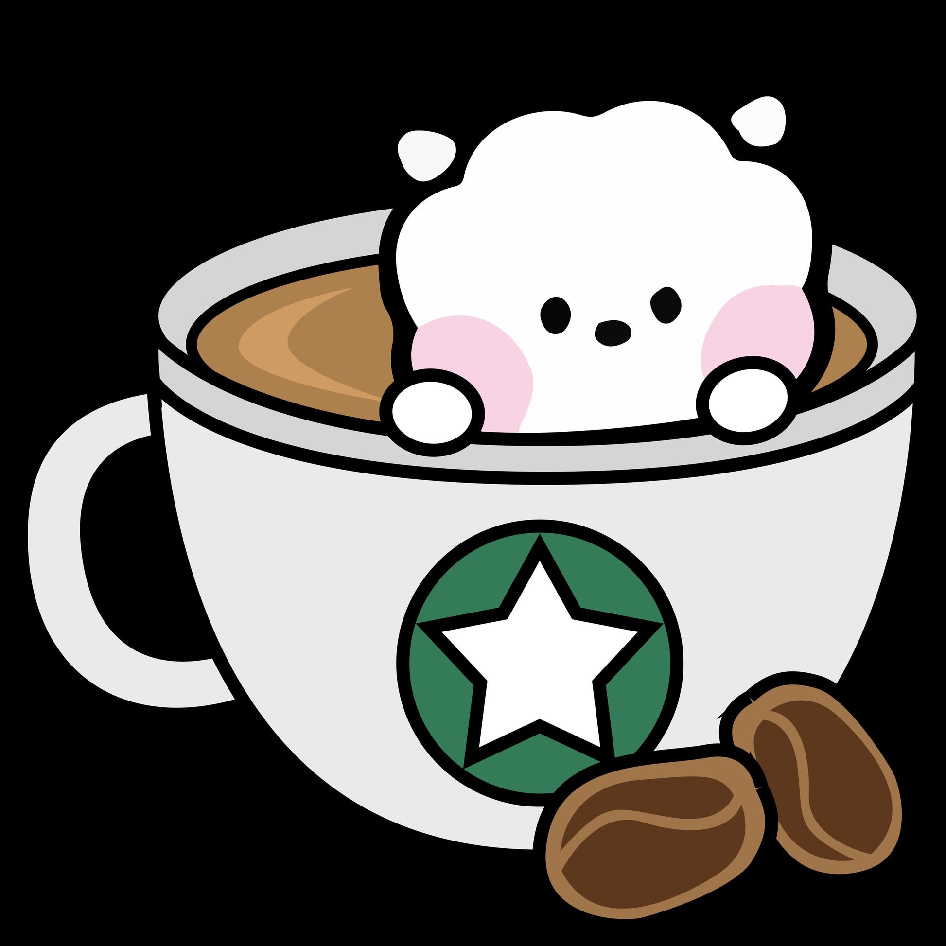 BTS BT21 Coffee Friends Cupcake Toppers - KPOP Fan Party Decorations for Drinks and Desserts