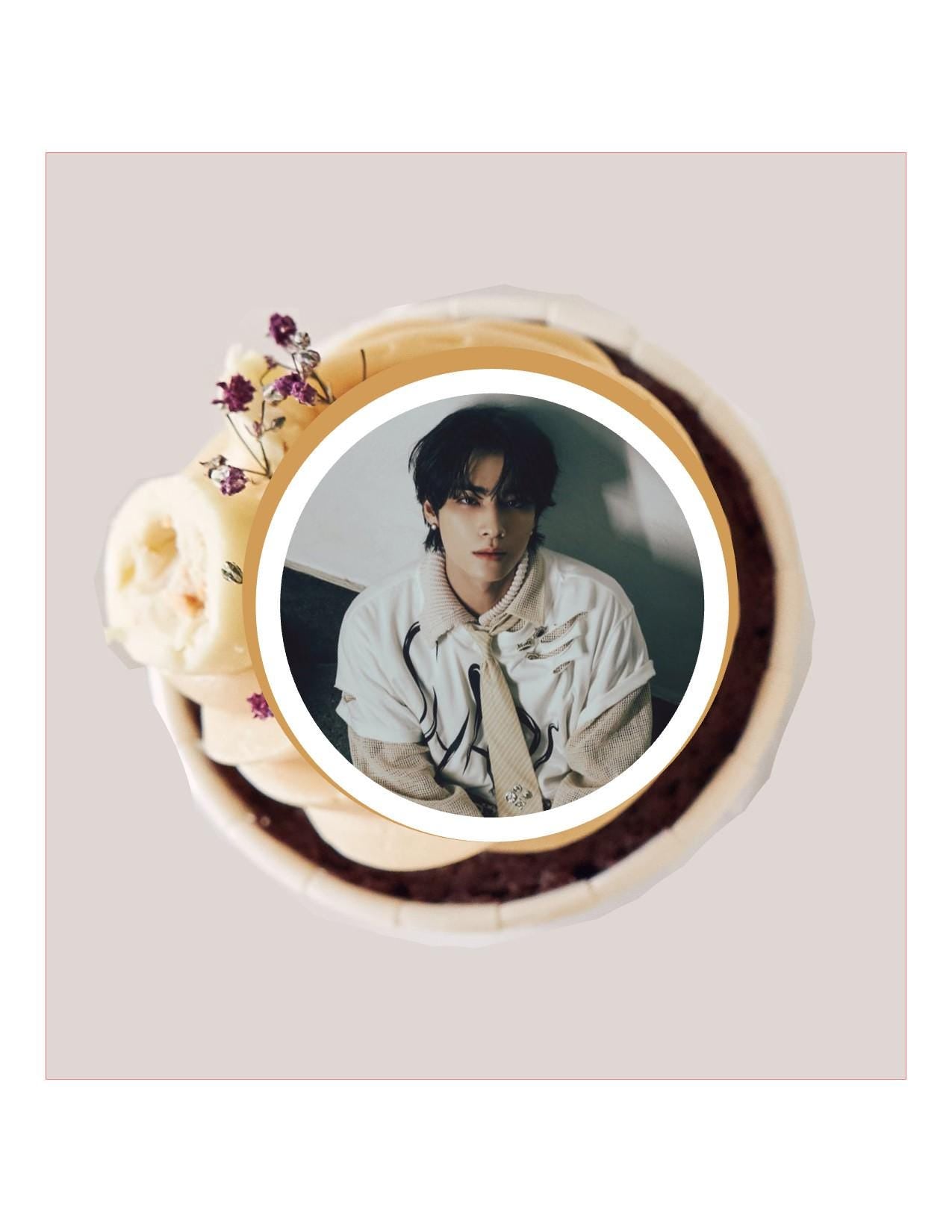Custom Edible Cupcake Icing Toppers: NCT WayV On My Youth K-pop
