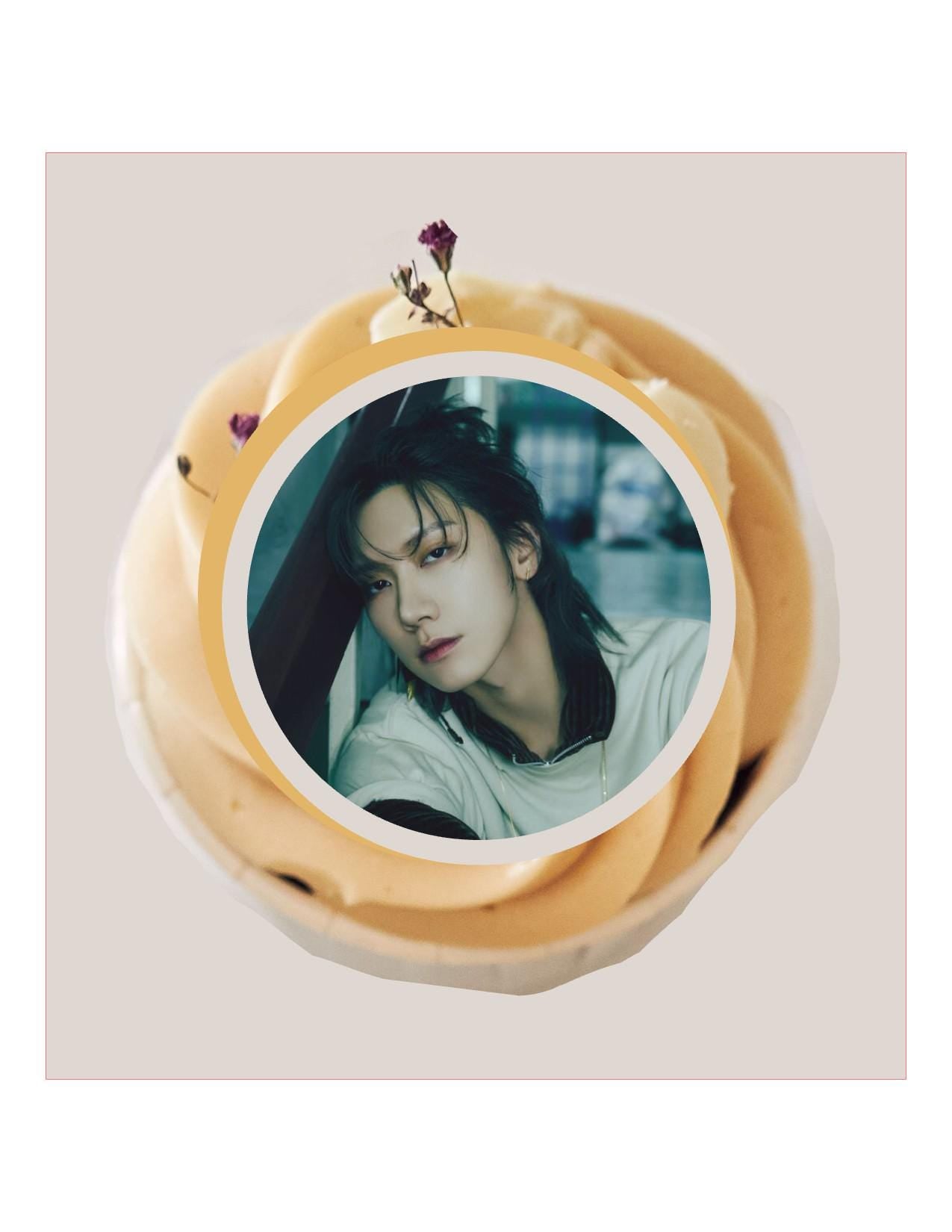 Custom Edible Cupcake Icing Toppers: NCT WayV On My Youth K-pop