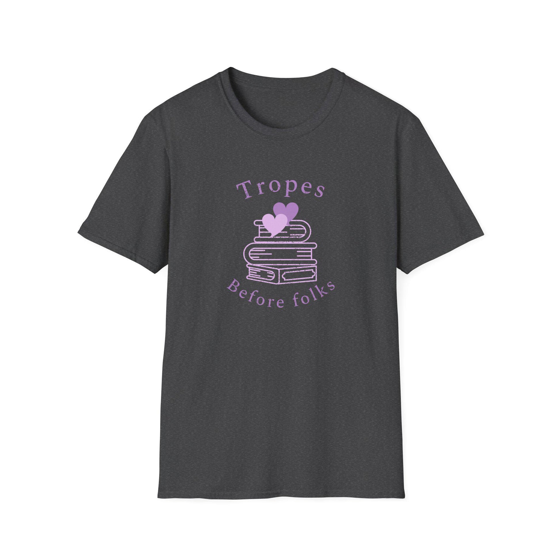 Kpop Fan Shirt, Tropes Before Folks Tee, Funny Fanfiction Merch, Aesthetic Outfit, Unisex Cotton T-Shirt