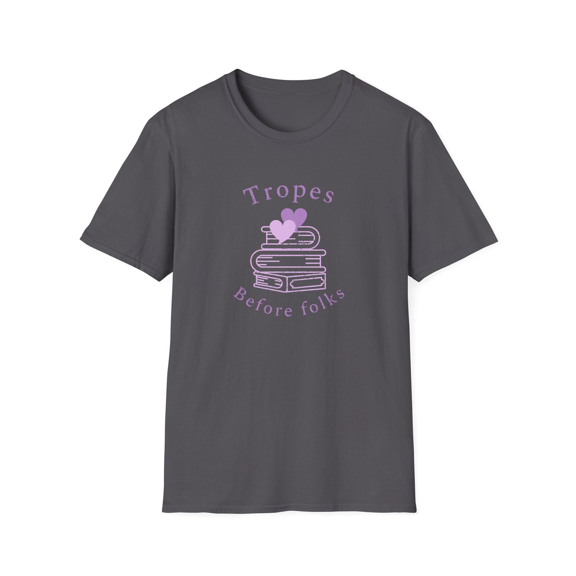 Kpop Fan Shirt, Tropes Before Folks Tee, Funny Fanfiction Merch, Aesthetic Outfit, Unisex Cotton T-Shirt