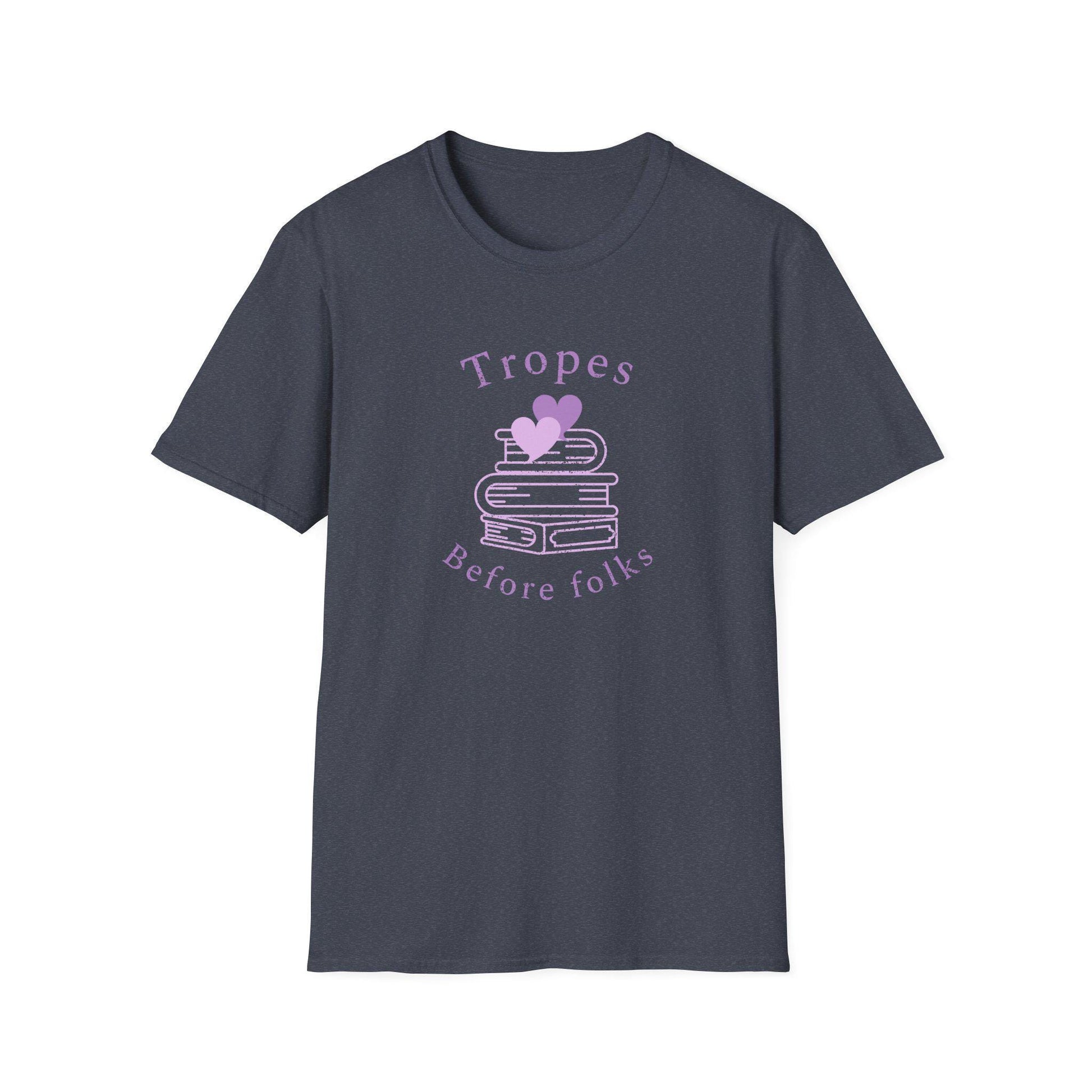 Kpop Fan Shirt, Tropes Before Folks Tee, Funny Fanfiction Merch, Aesthetic Outfit, Unisex Cotton T-Shirt