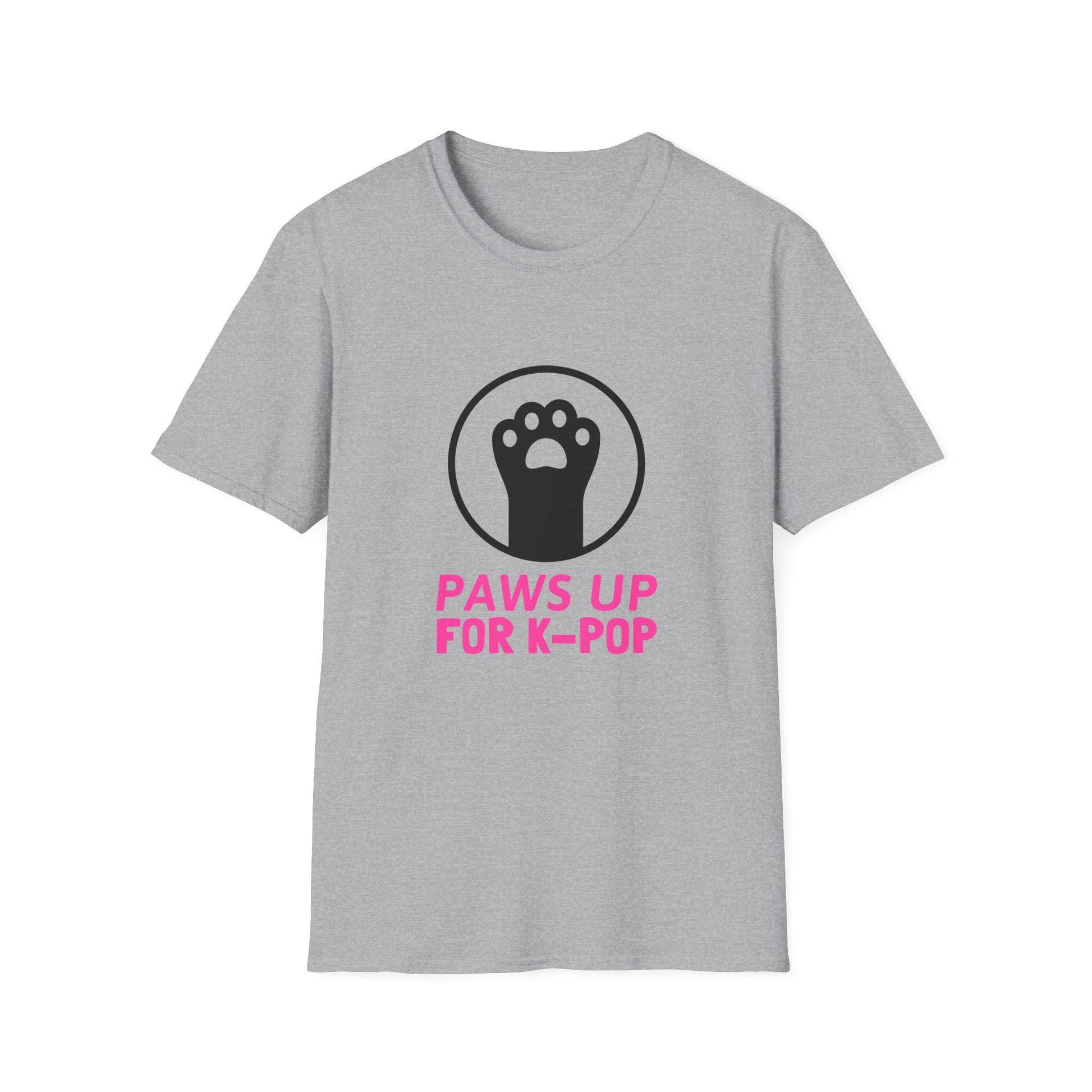 Kpop Shirt, Paws Up for Kpop Tee, Fan Merch, Concert Outfit, Unisex Cotton T-Shirt
