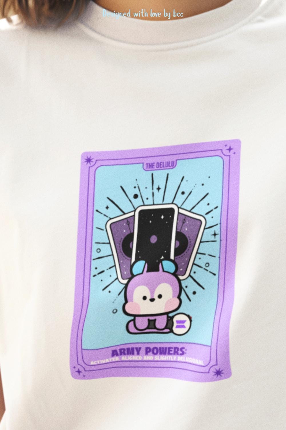 BTS Kpop shirt, BT21 Mang Tarot Tee, Army Fan Merch, Concert Outfit, Unisex Cotton T-Shirt